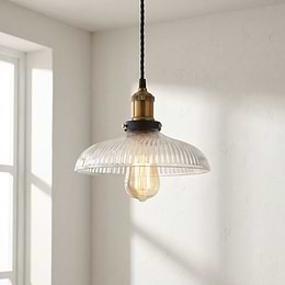 Romilly Dome Etched Glass French Style Pendant Light