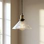 Romilly Tapered Etched Glass French Style Pendant Light - Soho Lighting