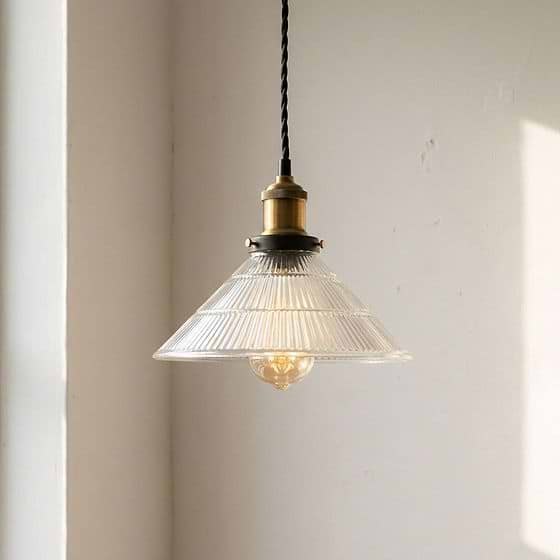 Romilly Tapered Etched Glass French Style Pendant Light - Soho Lighting