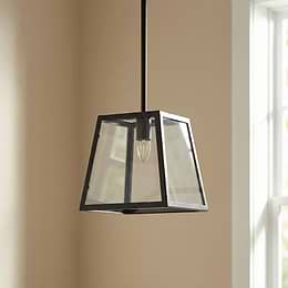 Black Lantern Pendant Light
