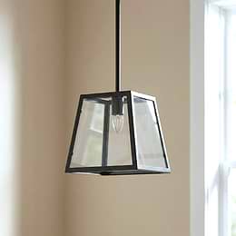 Black Lantern Pendant Light
