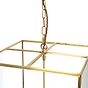 Soho Lighting London Lantern Pendant Crossbar Large Brass