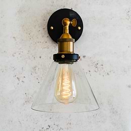 Glass Funnel Wall Light