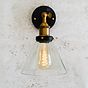 Romilly Clear Glass Funnel Wall Light - Soho Lighting