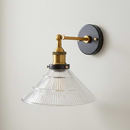 Glass Funnel Wall Light