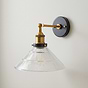 Romilly Etched Glass Funnel French Style Wall Light - Soho Lighting