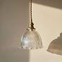 Soho Lighting D'Arblay Lacquered Antique Brass Scalloped Prismatic Glass Dome Pendant Light