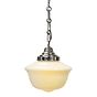 Soho Lighting Frith Nickel Opaque Pendant Light - The Schoolhouse Collection