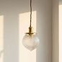 Soho Lighting Hollen Acorn Polished Brass Prismatic Glass Pendant - The Schoolhouse Collection