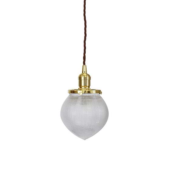 Brass Prismatic Pendant Light
