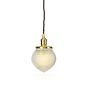 Soho Lighting Hollen Acorn Polished Brass Prismatic Glass Pendant - The Schoolhouse Collection