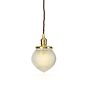 Soho Lighting Hollen Acorn Polished Brass Prismatic Glass Pendant - The Schoolhouse Collection