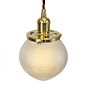 Soho Lighting Hollen Acorn Polished Brass Prismatic Glass Pendant - The Schoolhouse Collection
