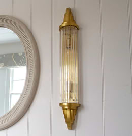 Soho Lighting Sheraton Polished Brass IP44 Rated Wall Light - The Schoolhouse Collection