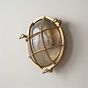 Soho Lighting Carlisle Grid Prismatic Glass IP65 Outdoor & Bathroom Laquered Solid Brass Bulkhead Wall Light