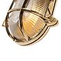 Soho Lighting Flaxman Outdoor Polished Brass IP65 Rated Bulkhead Wall Light - The Outdoor & Bathroom Collection