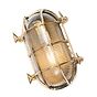 Soho Lighting Flaxman IP65 Outdoor & Bathroom Polished Solid Brass Bulkhead Wall Light