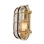 Soho Lighting Flaxman IP65 Outdoor & Bathroom Polished Solid Brass Bulkhead Wall Light