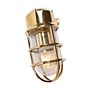 Soho Lighting Kemp IP65 Outdoor & Bathroom Polished Solid Brass Wall Light