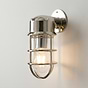 Soho Lighting Kemp IP65 Outdoor & Bathroom Nickel Wall Light