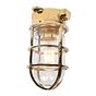 Soho Lighting Kemp Polished Brass Grid IP65 Ceiling Light - The Outdoor & Bathroom Collection