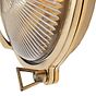 Soho Lighting Carlisle Trine IP65 Outdoor & Bathroom Polished Solid Brass Prismatic Glass Wall Light