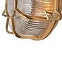 Soho Lighting Carlisle Lacquered Antique Brass IP65 Web Prismatic Glass Bulkhead Wall Light - The Outdoor & Bathroom Collection