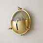 Soho Lighting Carlisle Half Cover IP65 Outdoor & Bathroom Lacquered Solid Brass Wall Light