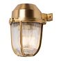Soho Lighting Hopkin IP65 Outdoor & Bathroom Prismatic Glass Lacquered Solid Brass Wall Light