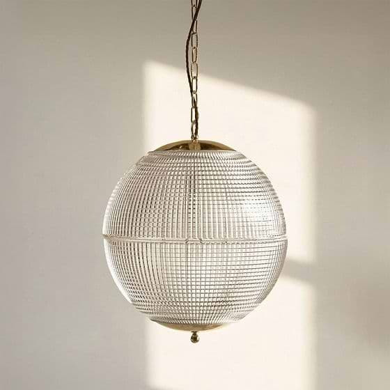Soho Lighting Hollen Globe Classic Polished Brass Glass Pendant Light - The Schoolhouse Collection