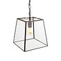 London Geotrapeze Metal Glass Lantern Pendant Light - Small (With Chain) 