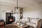 London Geotrapeze Metal Glass Lantern Pendant Light - Small (With Chain) 