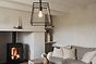 London Geotrapeze Metal Glass Lantern Pendant Light - Small (With Chain) 