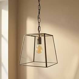 Brass Lantern Pendant Light
