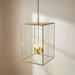 Brass Lantern Pendant Light