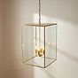 Soho Lighting Langdon Lantern Pendant Large Brass
