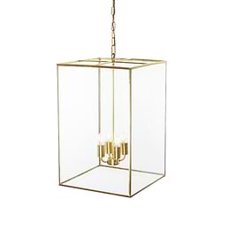 Brass Lantern Pendant Light
