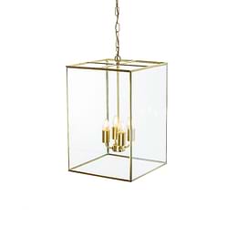 Brass Lantern Pendant Light
