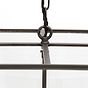 Soho Lighting London Lantern Pendant Light Crossbar Medium Matt Black Brass