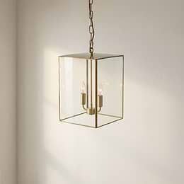 Brass Lantern Pendant Light
