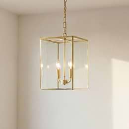Brass Lantern Pendant Light