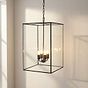 Soho Lighting London Lantern Pendant Crossbar Large Matt Black