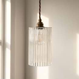  Cylinder Glass Pendant Light
