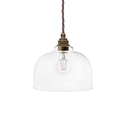  Dome Glass Pendant Light