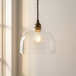  Dome Glass Pendant Light
