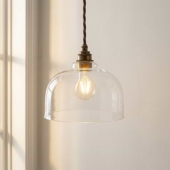 Tennyson Clear Glass Pendant Light