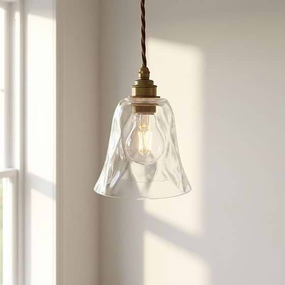 Rosetti Dapple Clear Glass Pendant Light