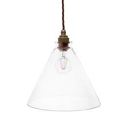  Cone Glass Pendant Light
