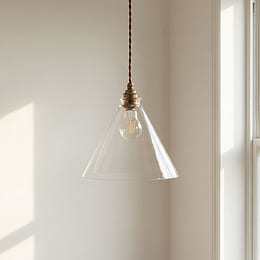  Cone Glass Pendant Light

