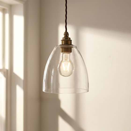 Potter Clear Glass Pendant Light